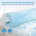thumbnail image 4 of Arctus 4" Ventilated Memory Foam Mattress Topper, Gel Memory Foam with Removable Jacquard Cover, Full Size, CertiPUR-US, 4 of 9