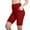 Red, variant on PEONAVET Black Biker Yoga Shorts with Pockets for Women, High Waisted Athletic Running Workout GShorts Tummy and Control 8" - Summer's Top Trends