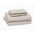 thumbnail image 2 of Lightweight Super Soft Easy Care Microfiber 4-Piece Bed Sheet Set, Taupe Queen, 2 of 6