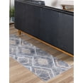 thumbnail image 4 of Unique Loom Caspian Collection Area Rug - Aktau (2' 7" x 10' Runner Gray Cream/Silver), 4 of 10