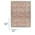 thumbnail image 3 of Livabliss Washable Rugs for Living Room, 8x10 Colin Traditional Pink Area Rug, Bedroom Dining Room Home Decor Stain Resistant Carpet (7'10" x 10'2"), 3 of 10