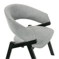 thumbnail image 6 of Talulah Gray Fabric and Black Veneer Dining Side Chairs - Set of 2, 6 of 8