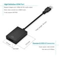 thumbnail image 2 of USB to HDMI Adapter, HD 1080P Video Audio Converter, USB 3.0 to HDMI Adapter Cable for Multiple Monitors, Support Windows XP/10/8.1/8/7 (Not Mac, Linux, Vista, Chrome, Firestick) (Black), 2 of 7