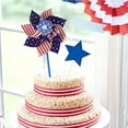 thumbnail image 6 of 10 Pack Patriotic Pinwheels Wind Spinners With Stakes, 13Cm 8-Leaf Stick Windmills For Independence Day, Memorial Day, July 4Th Celebrations, Outdoor Yard Decor And Party Supplies, 6 of 6