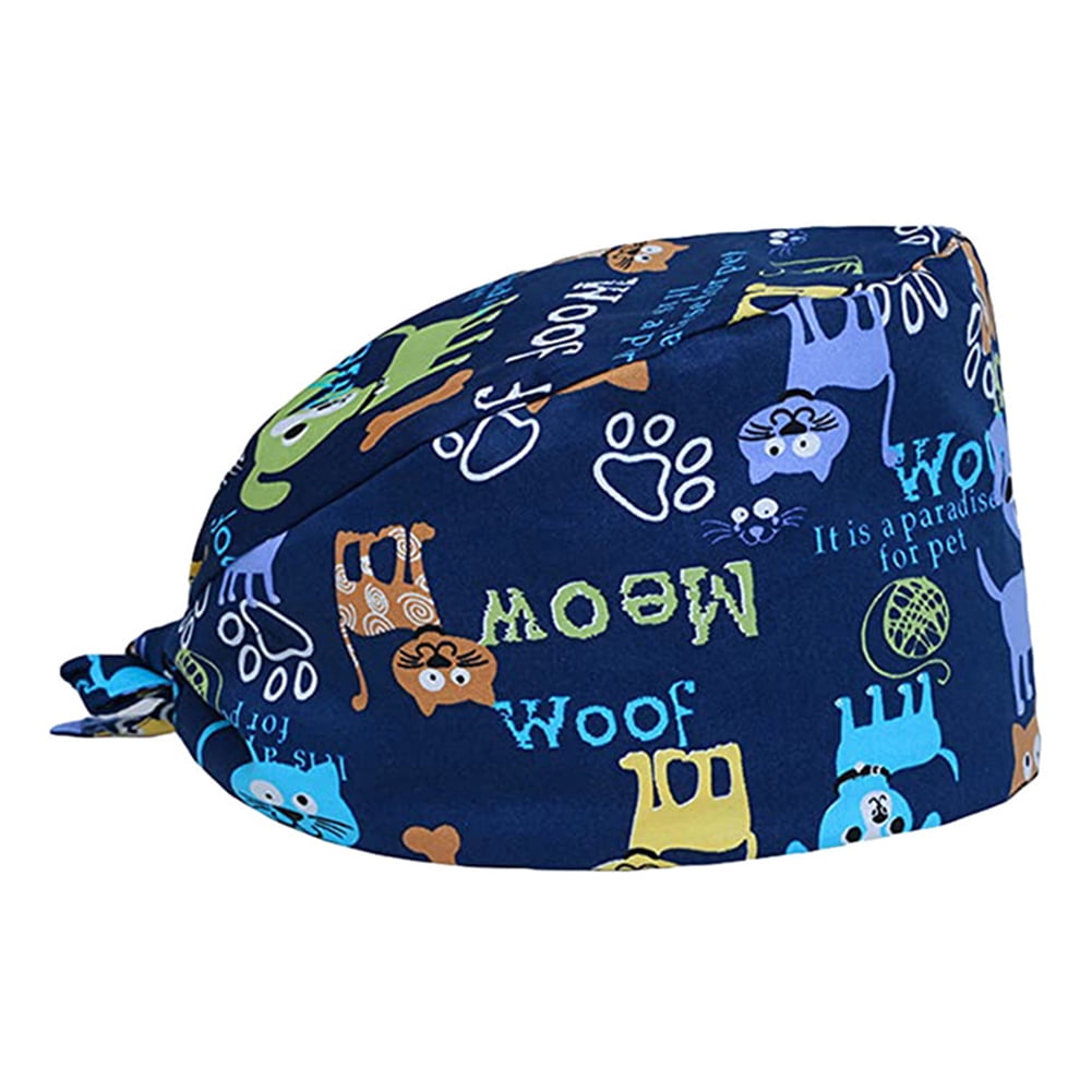 B.O.C. Boc Unisex Feather Panda Adjustable Sweat Absorbent Scrub Cap Round Bouffant Hat, Adult Unisex, Size: 8104#, 3
