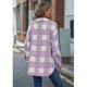 thumbnail image 3 of Winter Wool Coat Casual Plaid Flannel Shacket Jacket Oversized Button Down Long Sleeve Fall Shirt Jacket Coat Tops Jacket Women, 3 of 5