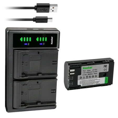 Kastar 1-Pack LP-EL Battery and LTD2 USB Charger Replacement for Canon LP-EL Lithium-Ion Battery Pack Canon 4307C002 Battery Canon Speedlite EL‑1 EL1 Flash Light Canon E-TTL / E-TTL II