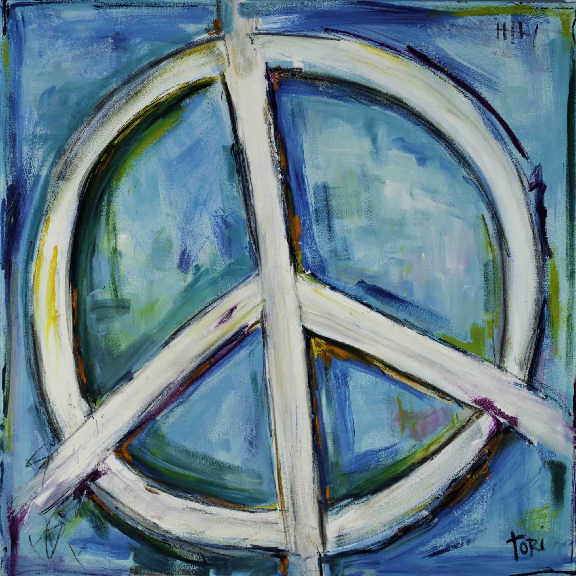 Marmont Hill "Finding The Peace" by Tori Campisi Painting Print on Canvas