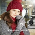thumbnail image 4 of Winter Touch Screen Gloves Snow Flower Printing Keep Warm for Women and Men, 4 of 6
