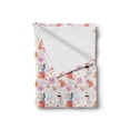 thumbnail image 2 of Ballerina Soft Flannel Fleece Blanket, Unicorn with Mane Ballet Dancer Vibirnum Leaves and Winged Elf Playing the Lyre, Cozy Plush for Indoor and Outdoor Use, 50" x 70", Multicolor, by Ambesonne, 2 of 6