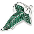 thumbnail image 1 of Broche de esmalte Yuxing con forma de hoja de árbol verde de elfo elegante Cierre de capa, 1 of 5