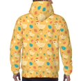 thumbnail image 3 of Bingfone Flowe Chicken Men's Drawstring Hoodie Long Sleeve Pocket Sweatshirts-4X-Large, 3 of 6