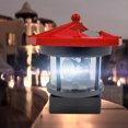 thumbnail image 4 of Faro de luz LED solar para jardín, faro para exteriores, lámpara de haz giratorio (rojo) Tmvgtek 3df7sh6rh6rq3zq2D02, 4 of 9