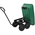 thumbnail image 4 of Garden cart Dump Truck with air Wheel for Gardens, Farms, etc (Green), 4 of 14
