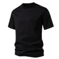 thumbnail image 2 of Loose Fit Tshirts for Man Summer Fall Short Sleeve Crewneck Brunch Plain Tee Shirt Tops Man 2025 Clothing Fashion Y2K, 2 of 4