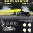 thumbnail image 2 of Motorcycle lamp set,With 5 Modes Ip68 5 Waterproof Lamp Waterproof Off-road Modes, 2 of 6