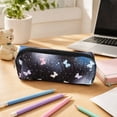 thumbnail image 6 of Colorful Cloth Pencil Pouch for Stationery and Cosmetic Brush Organization - Versatile Makeup Bag and Travel Storage Organizer for Small Items and Accessories - Durable Storage Case, 6 of 7