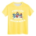 thumbnail image 5 of Ulanda Christmas Tree Shirts Toddler Boys Girls Christmas Tshirts Xmas Short Sleeve Graphic Tees Holiday Tops (Yellow, 11-12 Years), 5 of 5