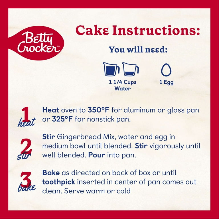 Betty Crocker Super Moist Gingerbread Cake and Cookie Baking