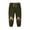 Green, variant on CQONEPT Girls Print Pants Lounge Loose Fit Jogger Pant Warm Athletic Elastic Waist Pant with Pockets Black 2-3Years