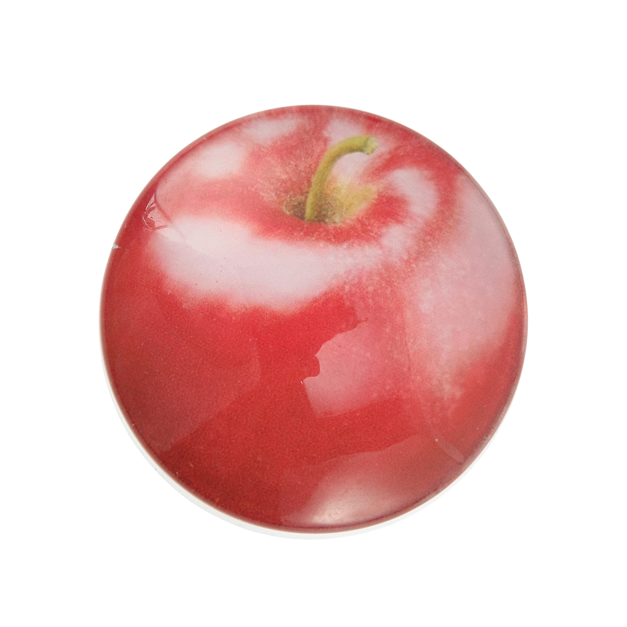 Unique Bargains Crystal Glass Phone Grip 1 Pc Red Apple