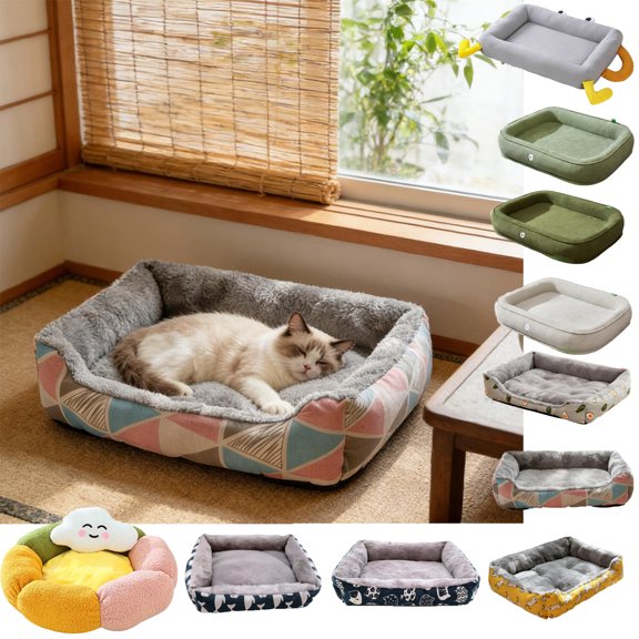 Pet Beds For Cats Dogs Winter Warm Pet Bed All Season Small And Large Dog Pet Cats Dog Removable Washable Waterproof Bed