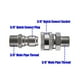 thumbnail image 5 of Scienceny Plata 3/8 pulgadas máquina de limpieza de alta presión accesorios de conexión herramienta de reparación de acero inoxidable Artesanía, 5 of 6