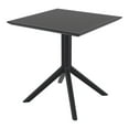 thumbnail image 4 of Luxury Commercial Living 3-Piece Black Patio Bistro Set 33", 4 of 7