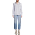 thumbnail image 5 of Time and Tru Women's Button Front Shirt, 5 of 5