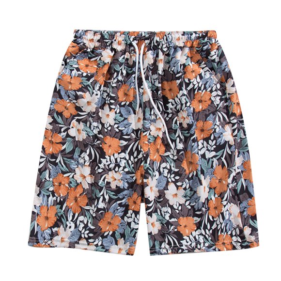 Ketyyh-chn99 Men's Shorts Beach Fashion Big and Tall Mens Swim Trunks Mens Bathing Suit Boardshorts Black,L