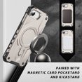 thumbnail image 5 of Allytechgroup Magnetic Case for iPhone 16e, Support Wireless Charging & Car Phone Mount Slim Lightweight Hard PC Shockproof Protective Back Cover Bumper for iPhone 16e, Gold, 5 of 7