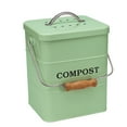 thumbnail image 7 of Pethiy 1 Gallon Compost Bucket for Kitchen, Countertop Indoor Compost Pail with Charcoal Filter for Odor-Free Food Scraps, Carbon Steel with Handles, Green, 7 of 7