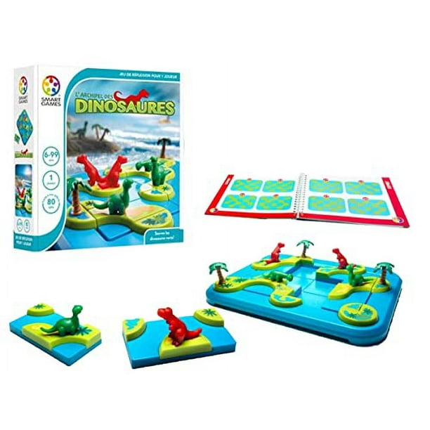 Smart Games - L'Archipel Des Dinosaures - Remue-Méninges Éducatif - Jeu de  Logique et réflexions Multiniveaux - 6 Ans et + - 1 joueur - 518433. 