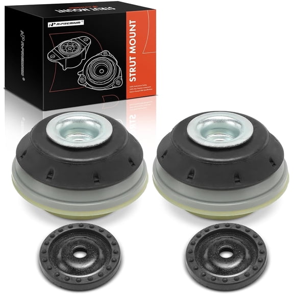 A-Premium Front Suspension Strut Mounts Compatible with Fiat 500 2012 2013 2014 2015 2016, 2-PC Set