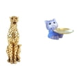 thumbnail image 1 of Figura de guepardo,Figura de guepardo dorado,adorno de escritorio moderno,Figura de oso,Bandeja para gatos Bandeja para dulces para gatos Bandeja para estatuas de resina,Cuenco para llaves con, 1 of 8