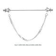 thumbnail image 2 of OULII 1Set Tie Pin Classic Metal Collar Pins for Men Clothing Decoration, 2 of 8