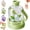 Green, variant on Multifunctional Transparent Water Bottle Ice Maker with Ice Tray, 2-in-1 Iced Cube Bottle - Iced Tray Water Bottle with Handle, Portable Touch-free Ice Cube Cup for Travel Gym, Home, Office (Purple)