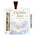 thumbnail image 2 of AOMXGD Christmas Cash Gift Ornament, Clear Acrylic Christmas Money Holder Hanging Ornament for Xmas Tree Home Holiday Decoration Gift Giving, 2 of 9