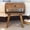 Brown#845, variant on Wooden Nightstands Chunky Chestnut Floating Bedside, 1-Drawer, 1 Open Slot, Brown,Bedside Nightstands