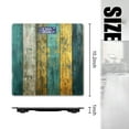 thumbnail image 2 of High Precision Body Weight Scale Smart Bathroom Scales with Large LCD Display(400lbs),Decorative for Bedroom-Colorful Wooden Planks In Teal And Yellow, 2 of 4