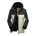 thumbnail image 2 of Unir Detachable Lined Winter Jacket for Women, Hooded Full Zip, Windproof Water-Resistant Outdoor Hiking Coat, 1 Piece, S-XXXL, Plus Size Friendly, 2 of 3