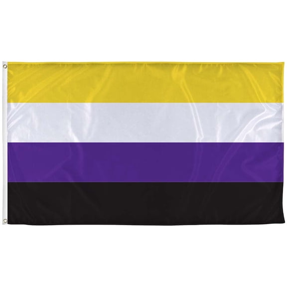 Vispronet 3ft x 5ft Nonbinary Flag, Indoor and Outdoor Nonbinary Pride Flag