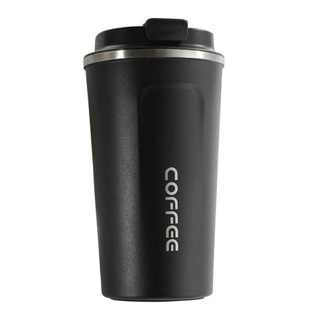 

With Lid Insulated Leakproof Tumbler Cup Double Walled Stainless Steel Home Flip