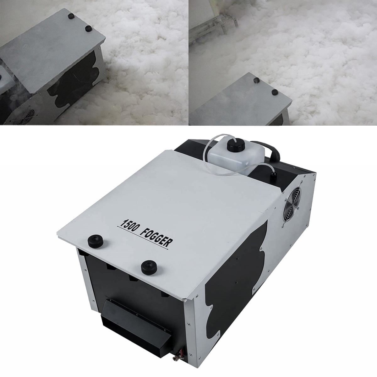 TCFUNDY 1500W Low Lying Fog Machine Dry Ice Effect Fogger with Remote