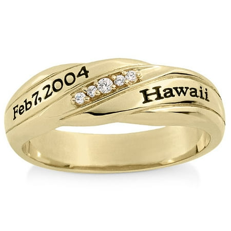 Personalized Diamond Eternal Men's Band
