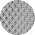 thumbnail image 1 of Ahgly Company Indoor Square Patterned Silver Gray Area Rugs, 3' Square, 1 of 6