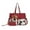 Red, variant on Tote Handbags for Women Pu Leather Purse Shoulder Bag Satchel Top Handle for Ladies,Brown