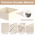 thumbnail image 4 of Foldable Fabric Drawer Organizer for Baby Clothes, Underwear, Socks, Bras & Accessories - 6 Pack Beige Closet Dividers for Nursery, Dresser & Wardrobe Storage, 4 of 9