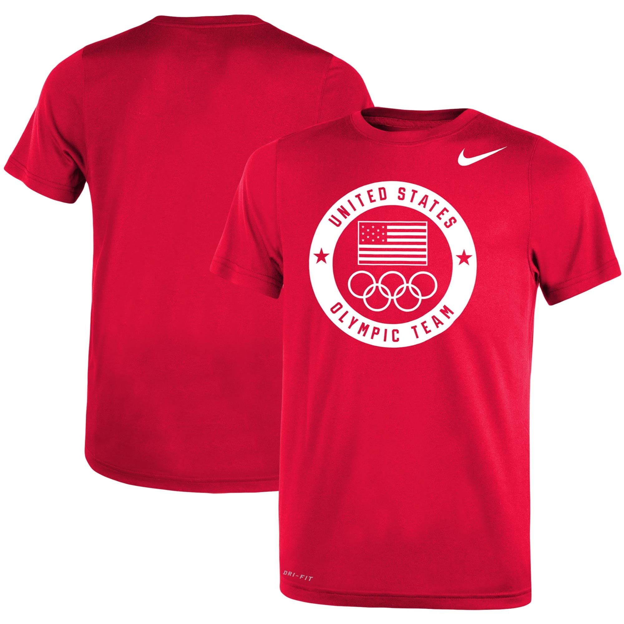 Youth Nike Red Team Usa Logo Legend Performance T Shirt Walmart Com