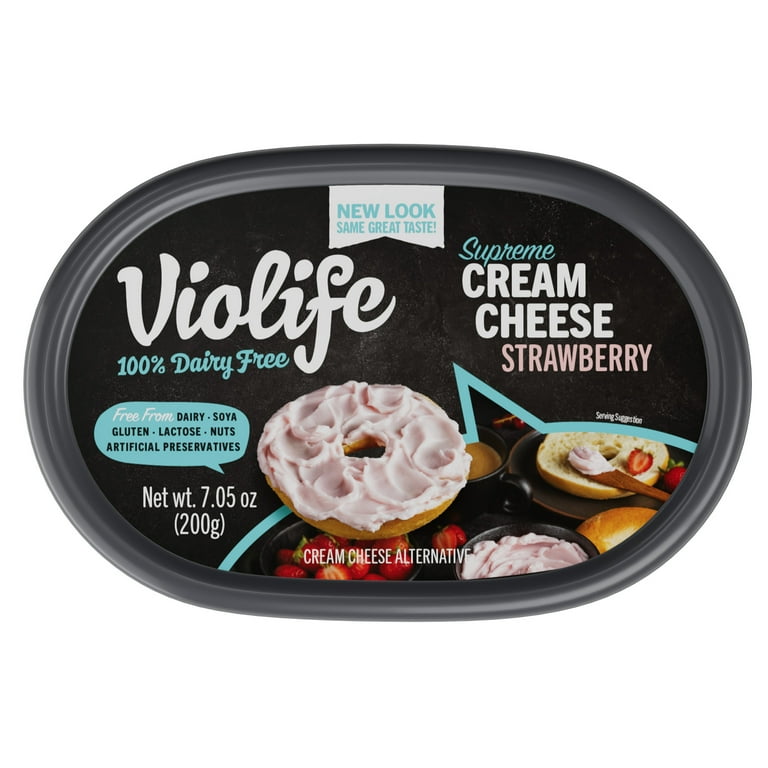 Violife Just like Cream Cheese, Dairy-Free Strawberry Cream Cheese